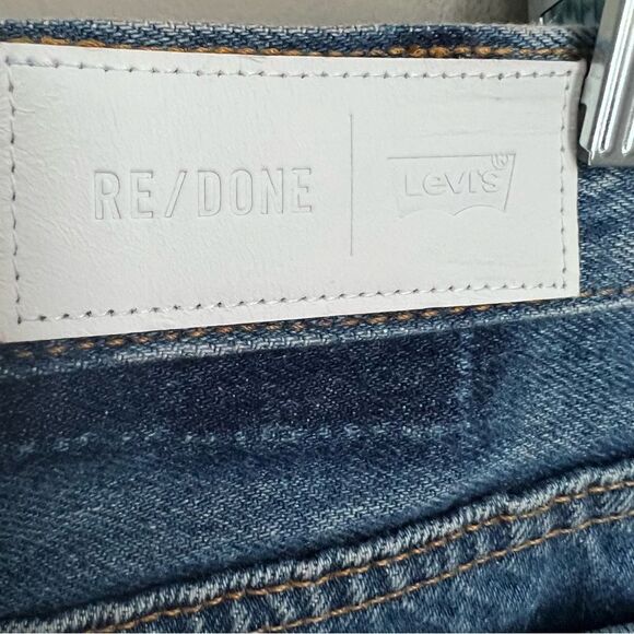 Levi's Re/Done High Rise Denim Mini Skirt Womens 28/6 Upcycled Repurposed - Picture 7 of 11